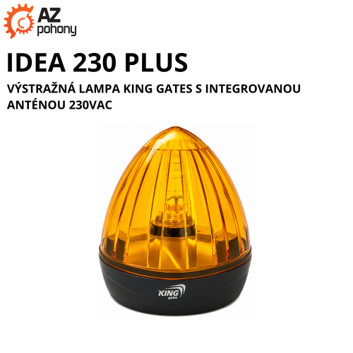 IDEA 230 PLUS - výstražná lampa Kimg Gates s integrovanou anténou 230VAC